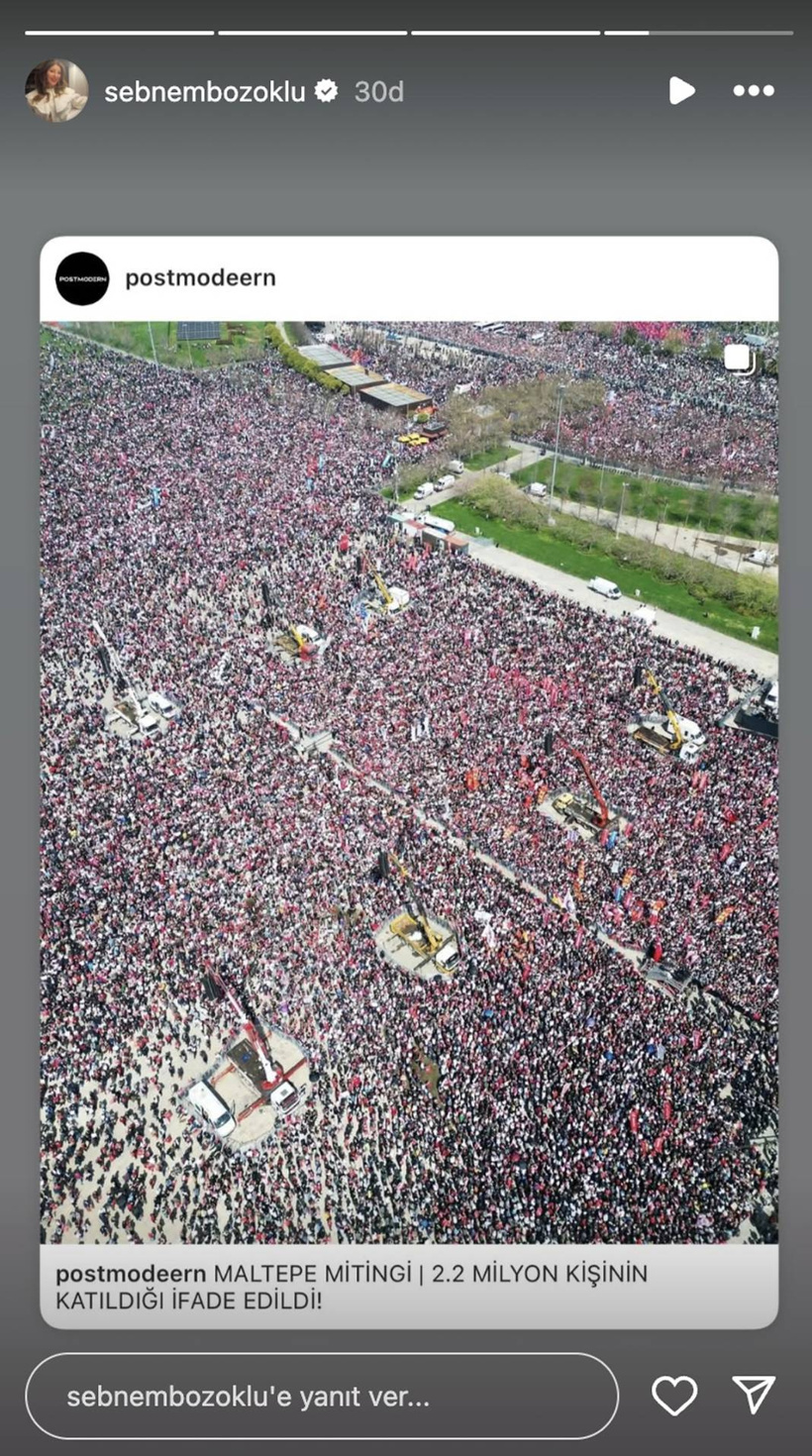 İstanbul'daki dev mitingde ünlüler de yer aldı: Sosyal medyada destek paylaşımları yağdı - Fotoğraf: 19